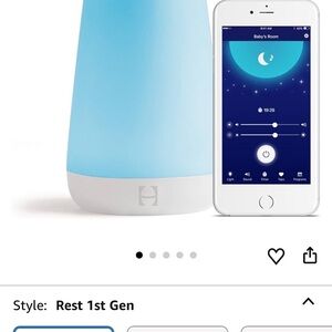 Hatch Rest (1st generation) Baby Sound Machine in Blue and White